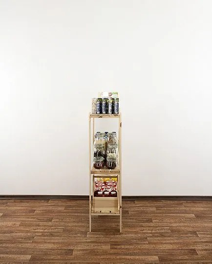 DREVENÝ REGÁL Maxi 3L 115x80x30 - BOROVICA