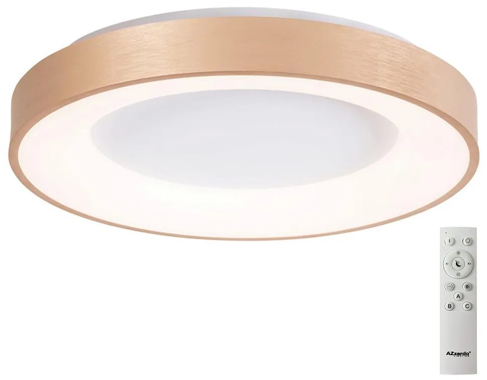 Azzardo AZ4992 -LED Stmievateľné stropné svietidlo SANTANA LED/50W/230V zlatá + DO