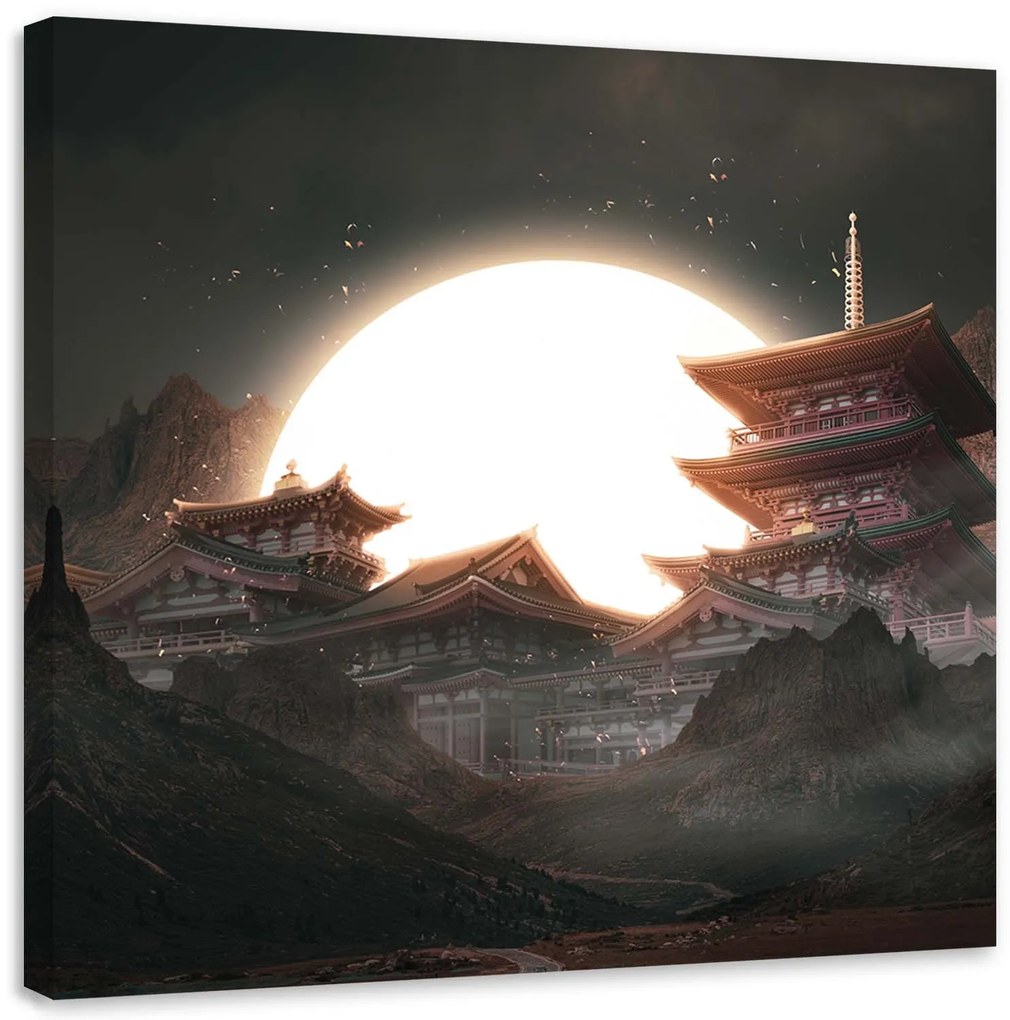 Gario Obraz na plátne Mesiac nad Čínou - Zehem Chong Rozmery: 30 x 30 cm