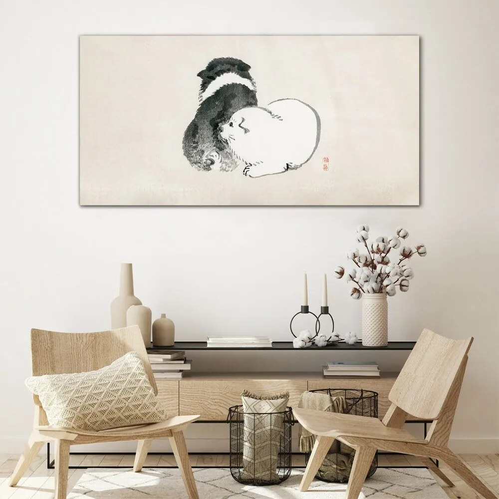 Sklenený obraz Zvieratá psy