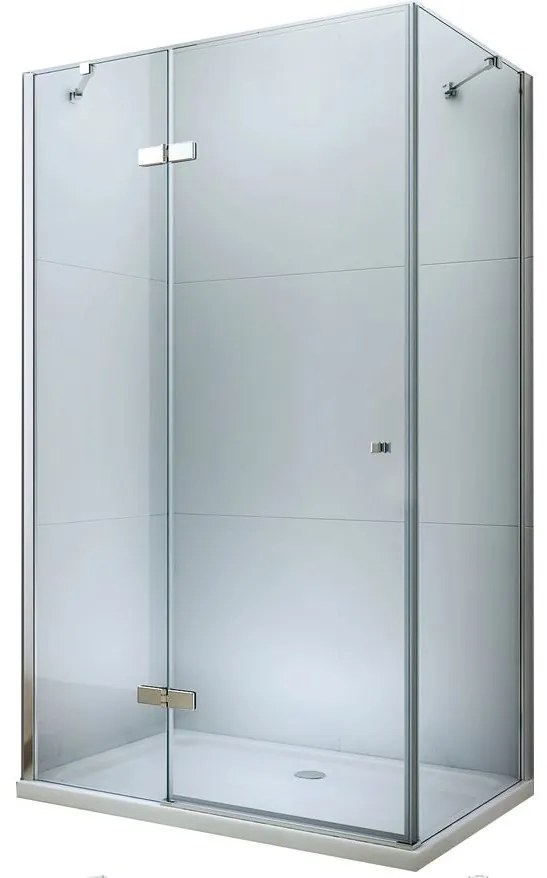 Mexen ROMA sprchovací kút 100x60cm, 6mm sklo, chrómový profil-číre sklo, 854-100-060-01-00