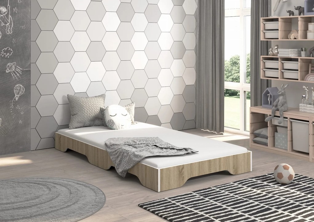 Wooden Toys Detská posteľ SIMPI 140x70 SONOMA