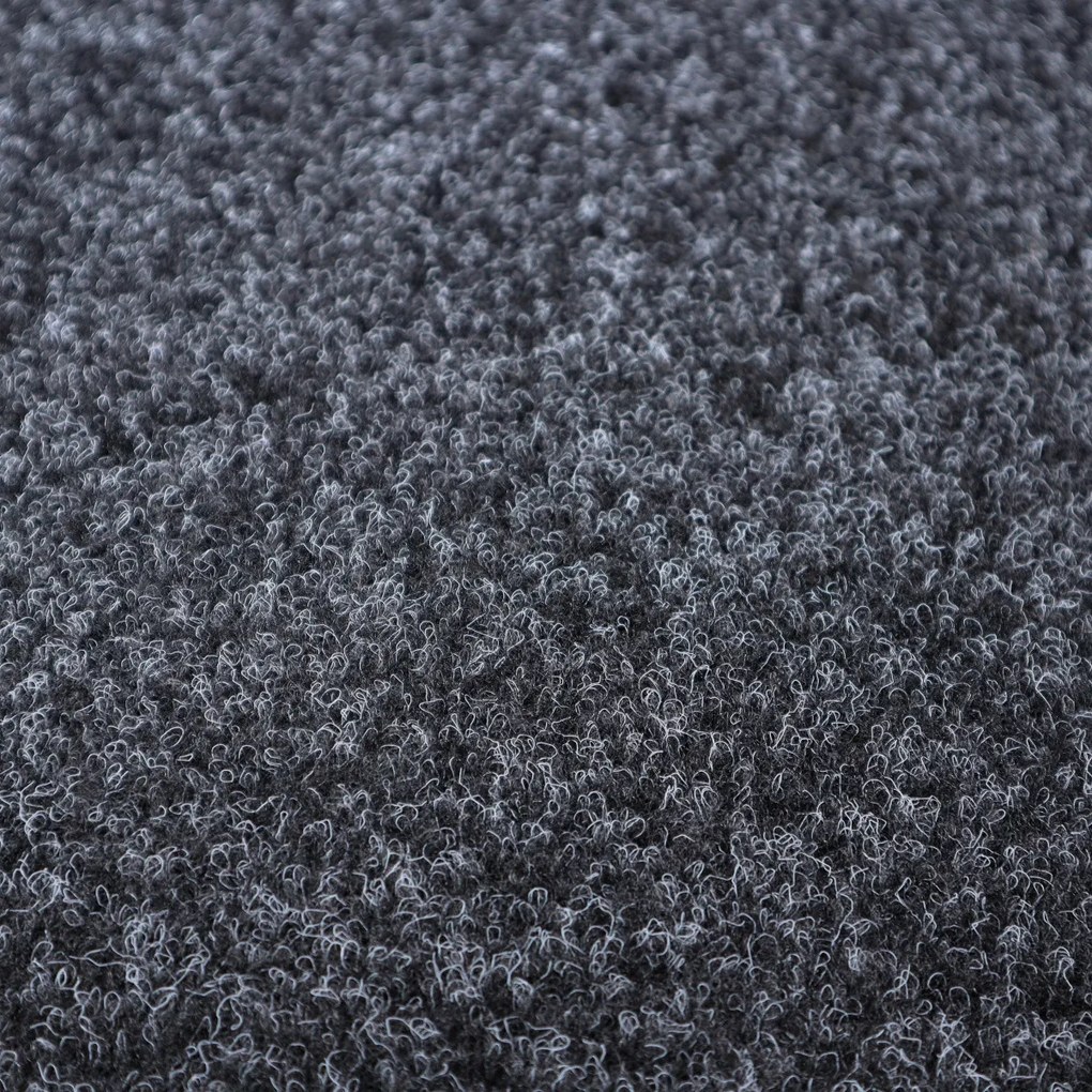 Metrážny koberec Primo Gel 78 antracit, záťažový, na mieru, šíře 4m, šedá, guma (gél - protišmykový), chodba / predsieň, Betap