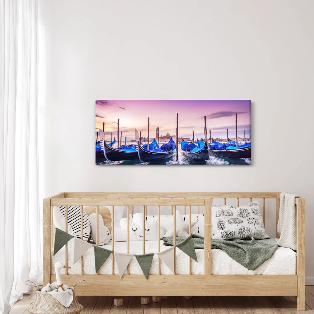 Obraz - Úsvit v Benátkach (120x50 cm)