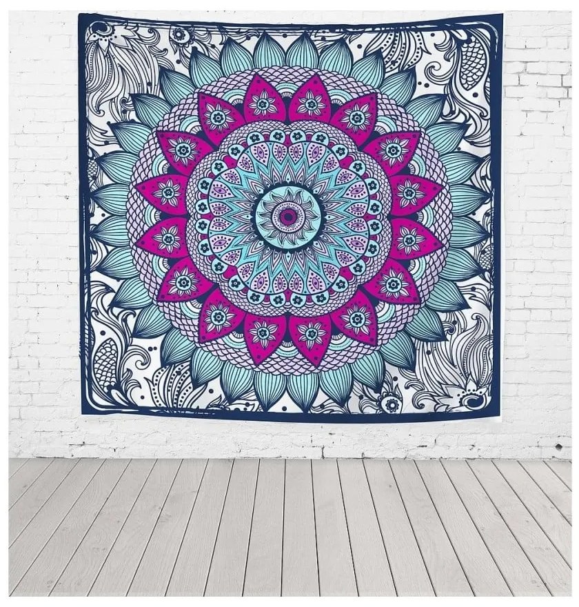 Tapiséria 140x140 cm Blue Dreamcatcher – Really Nice Things