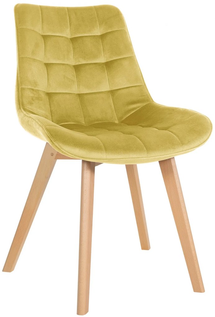 Stolička Brook - zamat - Žltá