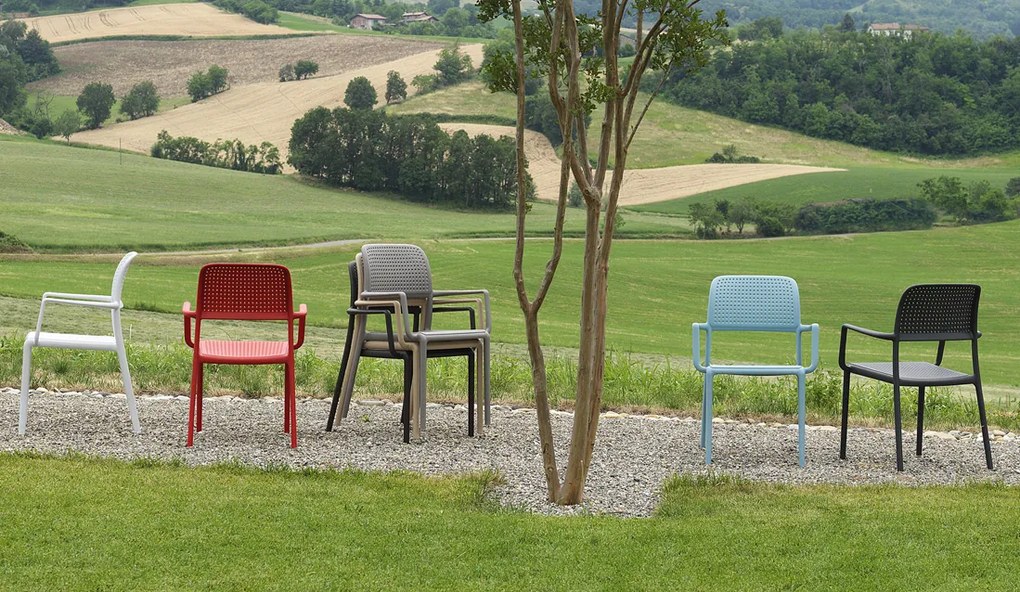 Stima Plastové kreslo BORA Vyberte odtieň ->: Tortora - sivá