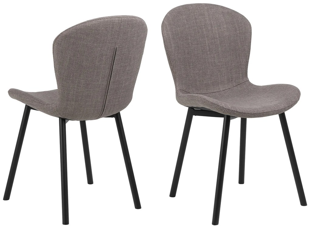 FIORA Svetlosivé Taupe (látka Basel 34) - MODERNÁ ČALÚNENÁ STOLIČKA DO OBÝVAČKY/ JEDÁLNE LOFT