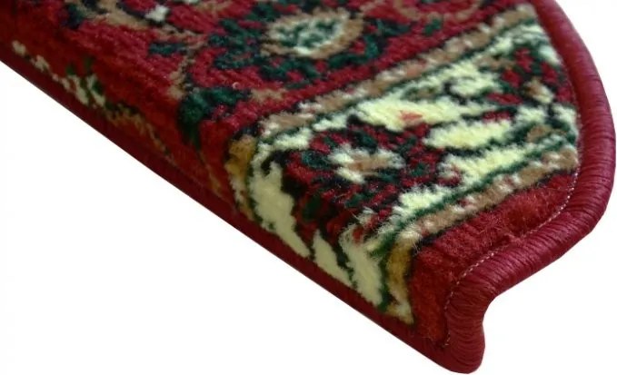 Sintelon Nášľapy na schody Practica červený polkruh, samolepiaci - 24x65 polkruh (rozmer vrátane ohybu)