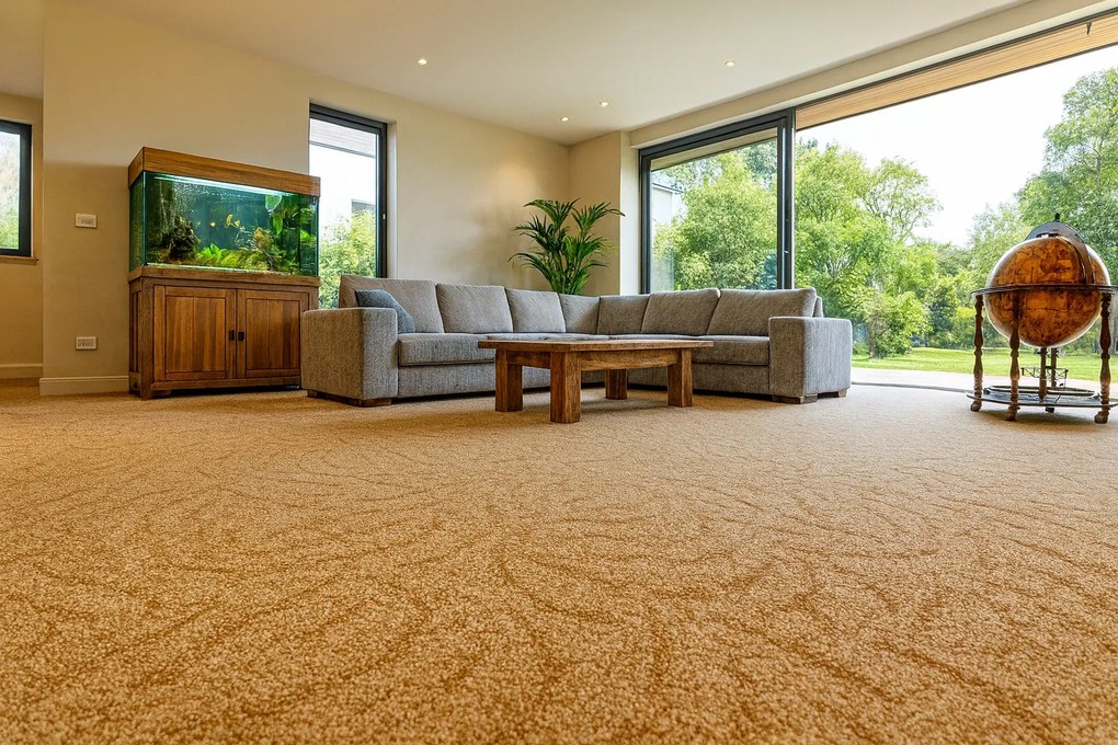 Koberec metráž Spring 6410, na mieru, šíře 4m,5m, béžová, filc, detská izba, ITC