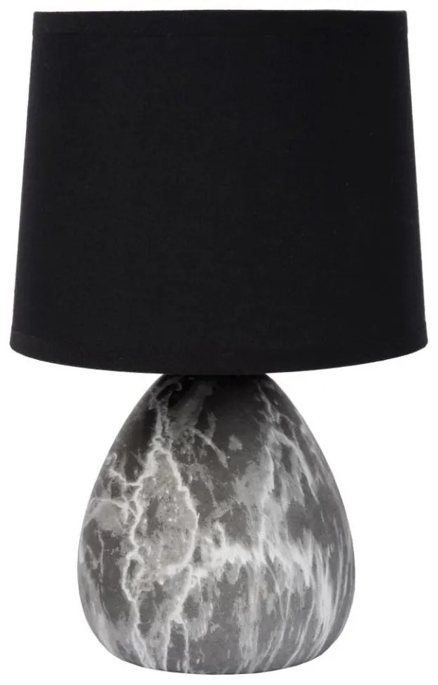 Lucide 47508/81/30 - Stolná lampa MARMO 1xE14/40W/230V čierna