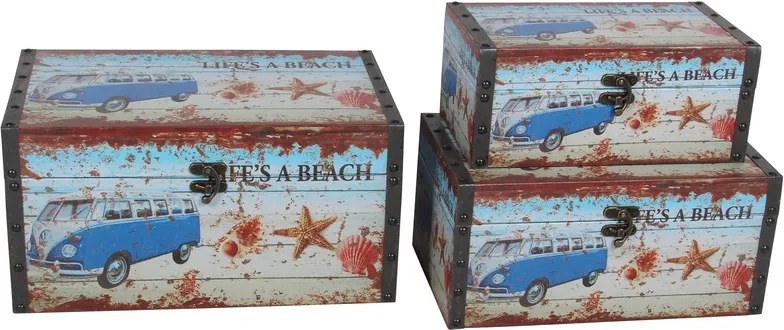 Úložný box (sada 3 ks) Beach