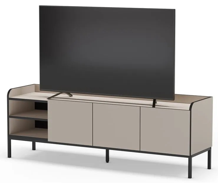 Krémový TV stolík 160x55x42 cm Adara – Marckeric