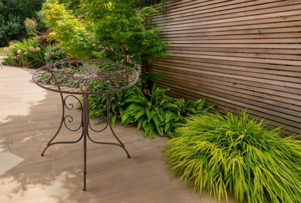 Kovový stôl GS19999 - Hnedá antik