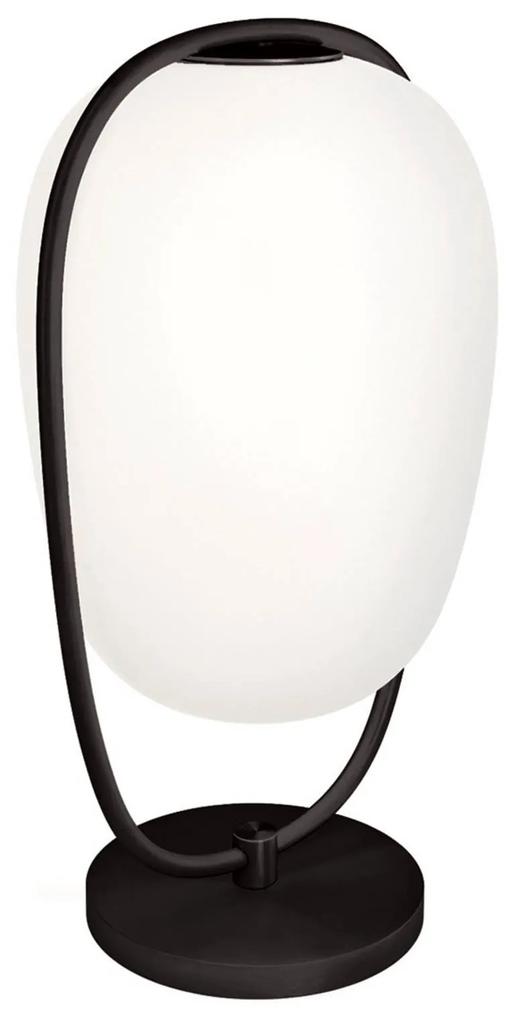 Kundalini Lannà stolná lampa, čierna/biela