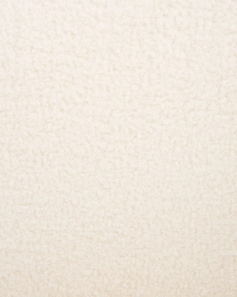Buklé kreslo krémová biela SKEI Beliani