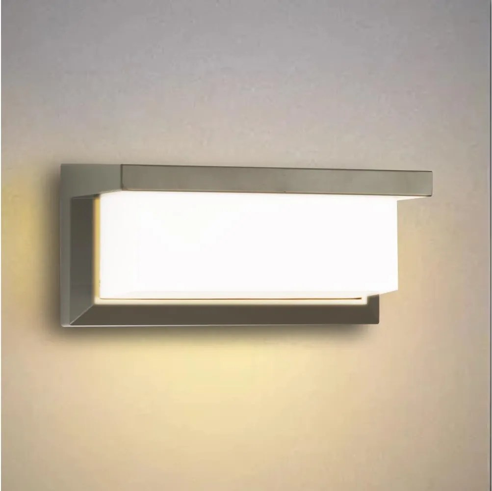 Brilagi - Vonkajšie nástenné svietidlo BRICKY 1xE27/60W/230V šedá IP54