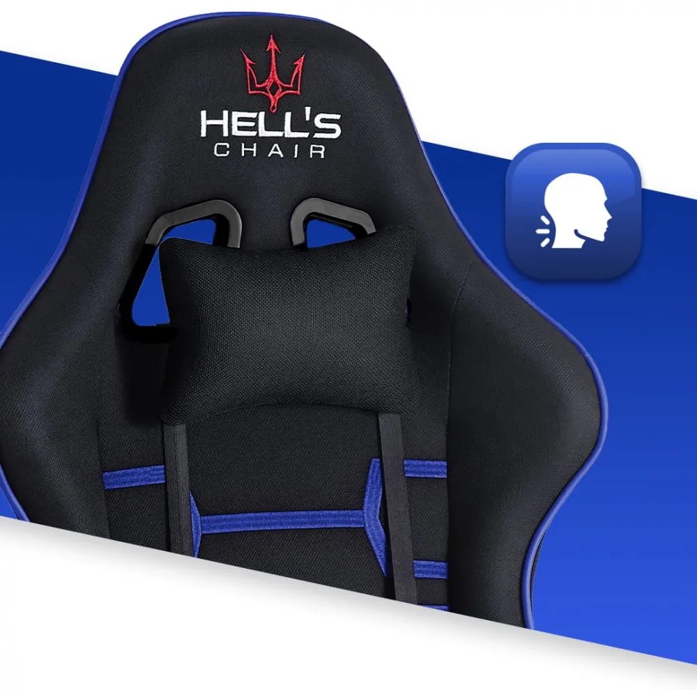 Herné kreslo HC-1008 Mesh Blue