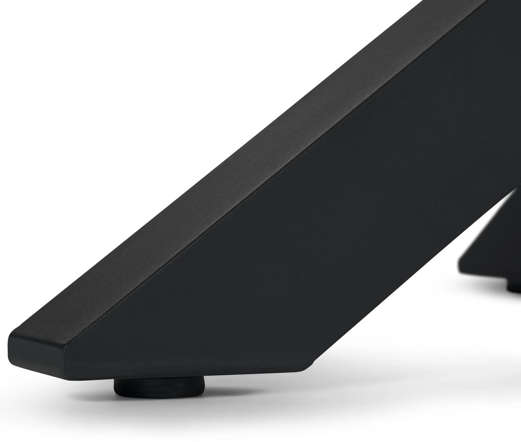 Jedálenský stôl z tíkového dreva s moderným dizajnom nôh do X