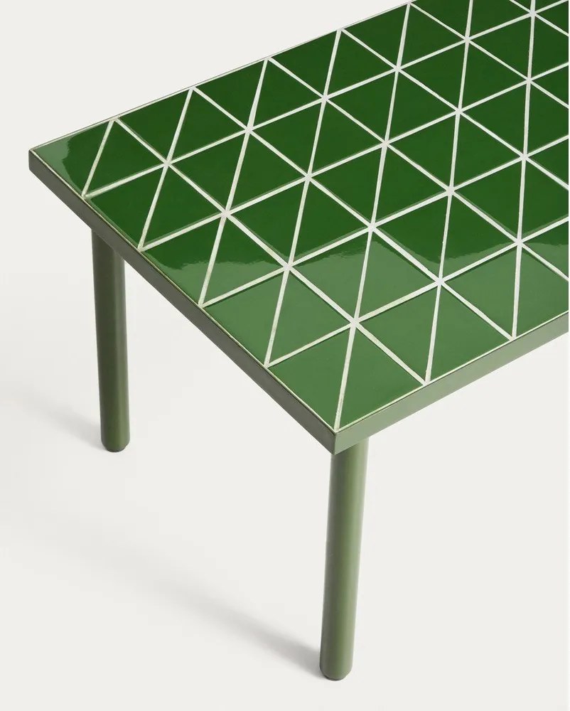 Záhradný stolík s keramickou doskou 51x81 cm Maurina – Kave Home