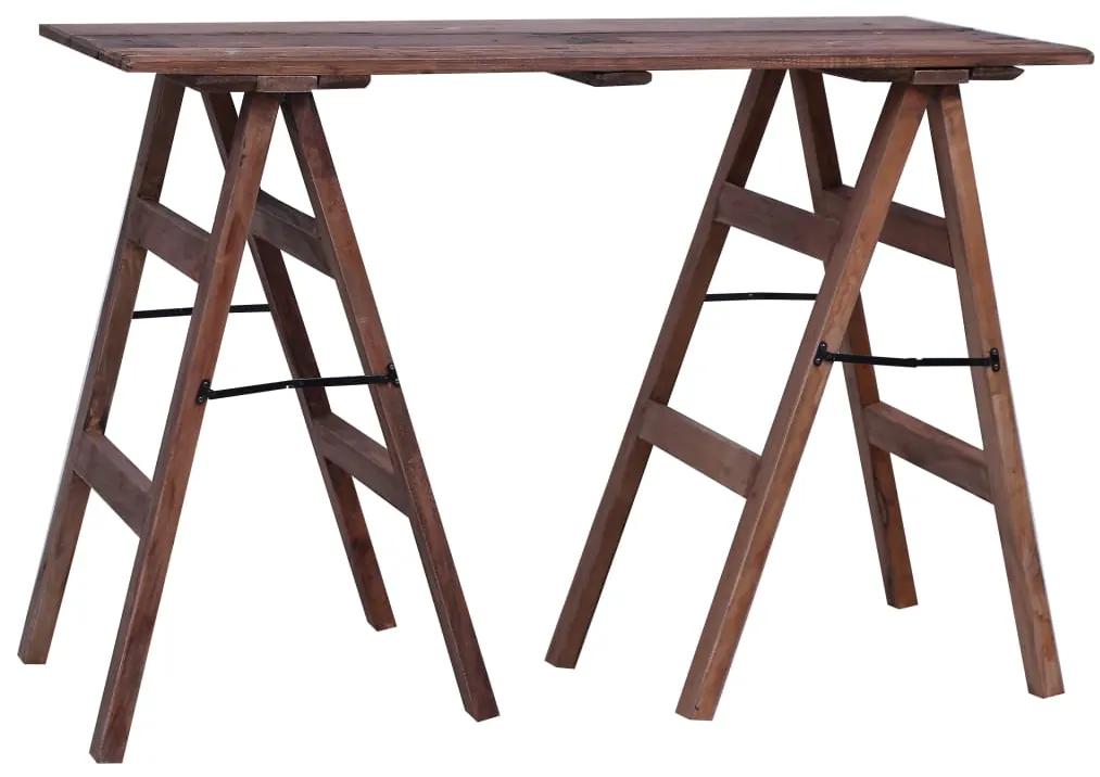 vidaXL Konzolový stolík 116x55x80 cm recyklované masívne drevo