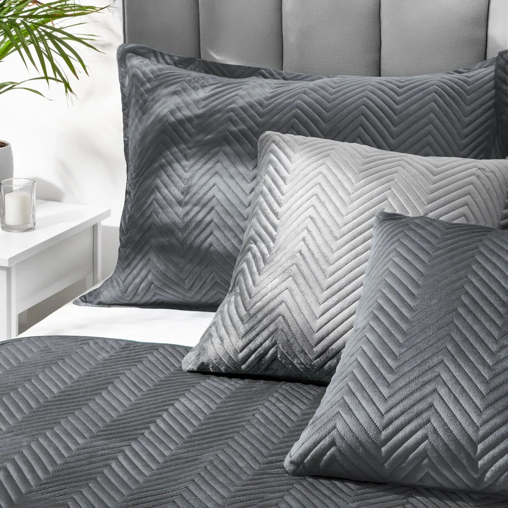 DEKORAČNÁ OBLIEČKA NA VANKÚŠ SOFIA 50X70 CM GRAFITOVÁ