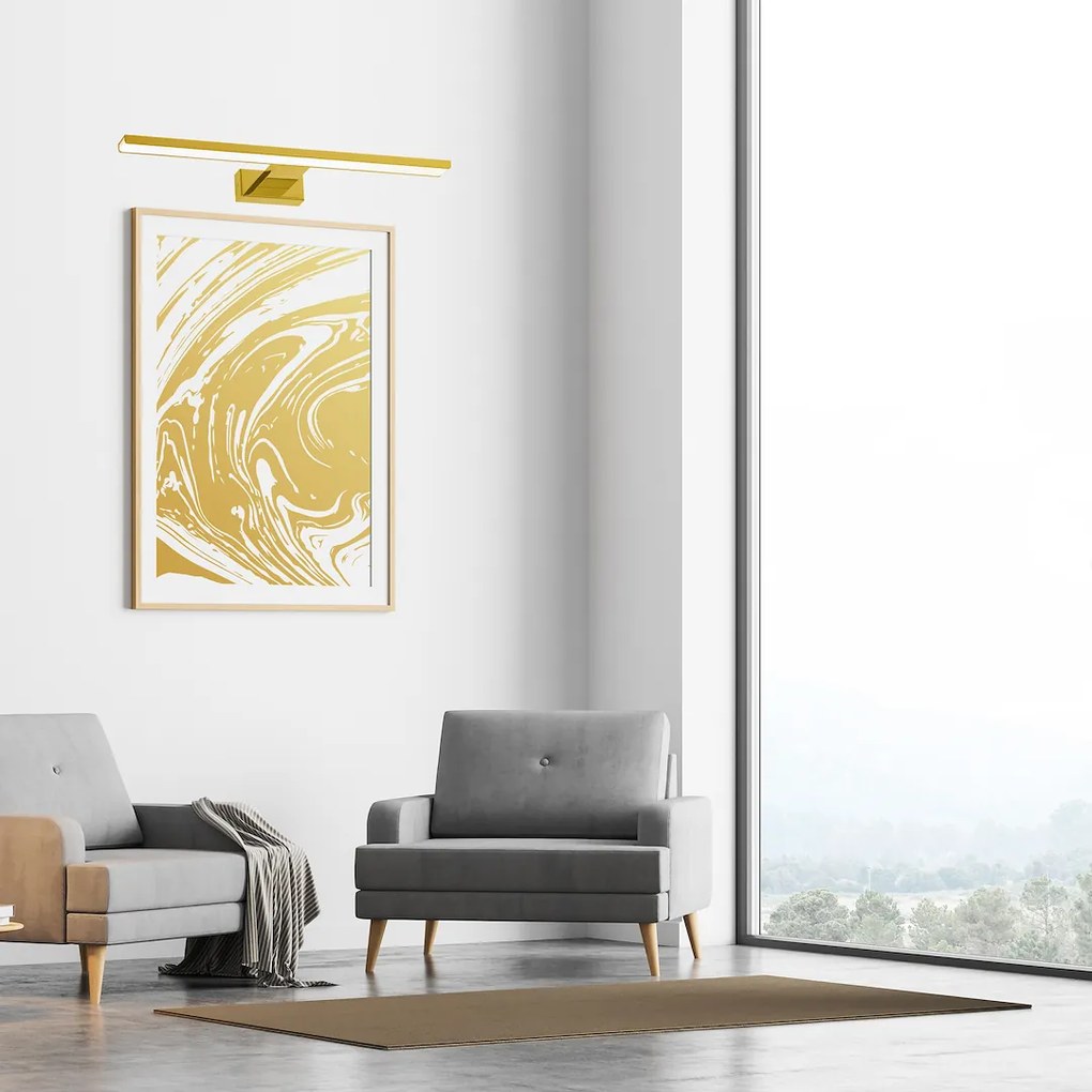 Nástenné LED svietidlo Pinto, 1x LED 12w, 3000k, (50 cm), g