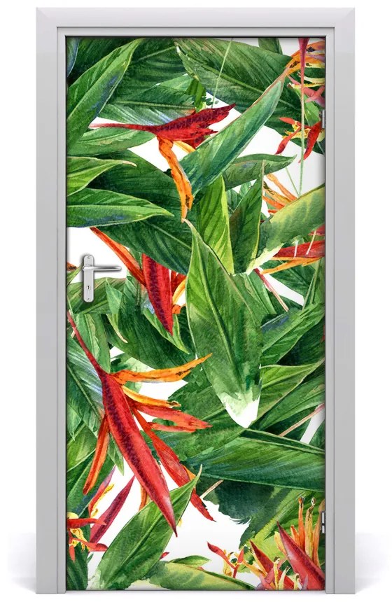 Samolepiace fototapety na dvere Strelitzia reginae 85x205 cm