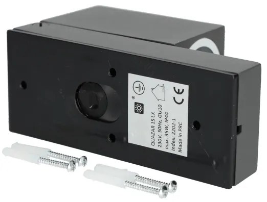 Vonkajšie nástenné svietidlo so senzorom QUAZAR 1xGU10/35W/230V IP44 šedá