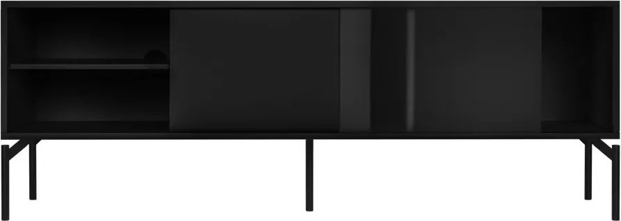 Čierny TV stolík 160x60x42 cm Met – noo.ma