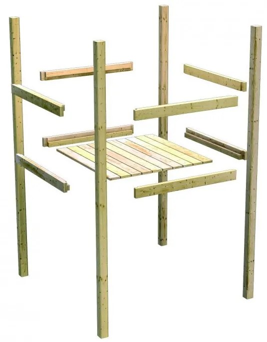 Detský domček so šmýkačkou Dekorhome