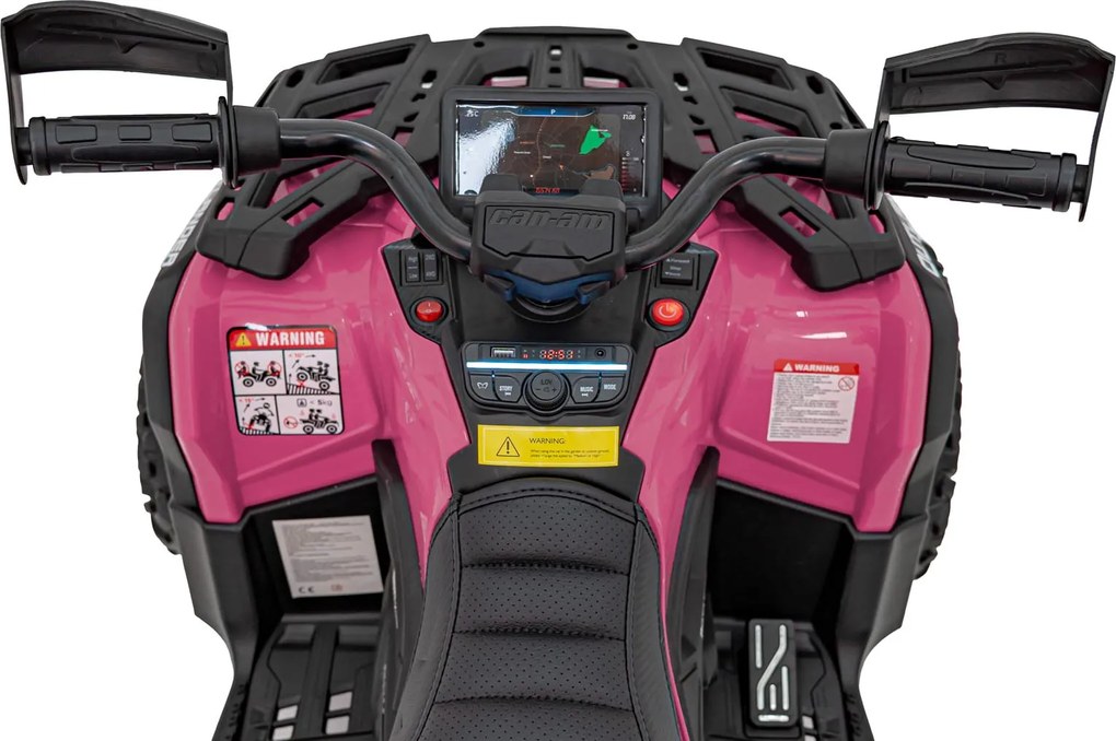 Ramiz Štvorkolka Can Am Outlander ATV ružová