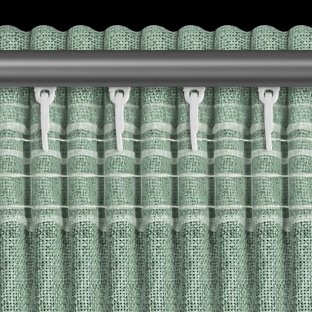 ZÁVES NA PÁSKE JULA2 140X270 CM TMAVOZELENÁ