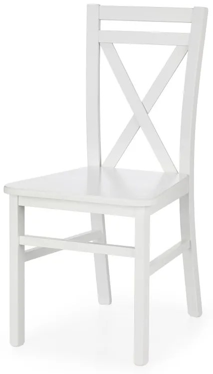 Drevená jedálenská stolička DARIUSZ 2 – masív, viac farieb Biela / Jelša