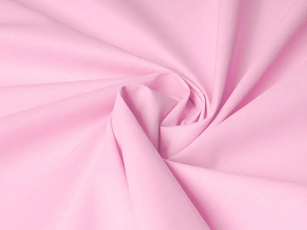 Detské bavlnené posteľné obliečky do postieľky Moni MOD-507 Svetlo ružové Do postieľky 100x135 a 40x60 cm