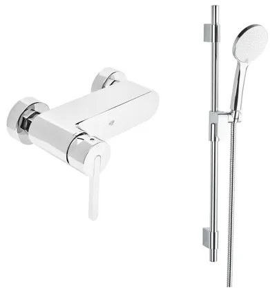 Sprchová batéria SAT Fusion so sprchovacím setom 150 mm chróm SATBSFU268TCHSET