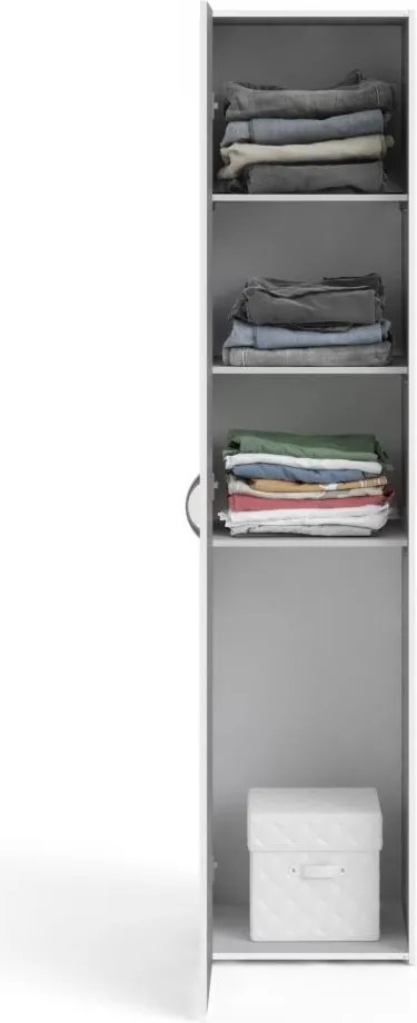 Šatníková skriňa Sid 40 cm biela