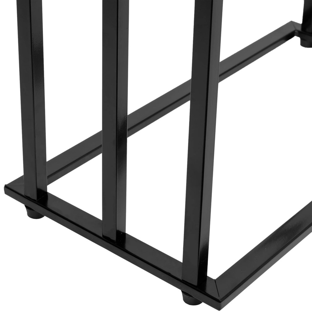 Dekorstudio Vešiak na uteráky 3-ramenný - čierny