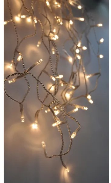 Solight 1V40-WW-1-LED Vonkajší vianočný záves 120xLED/8 funkcií 9m IP44 teplá biela