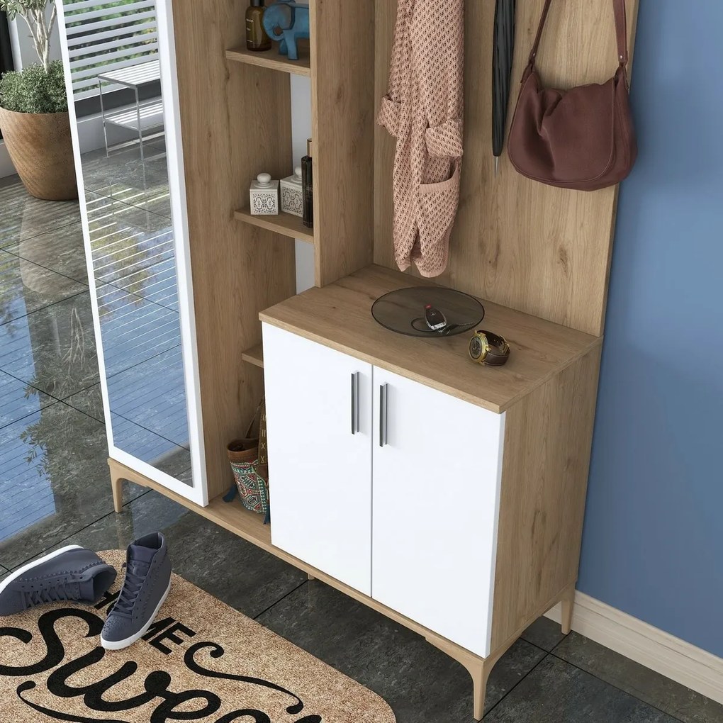 Predsieňová zostava Ewe White and Walnut