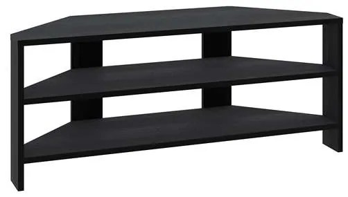 Rohový TV stolík Houseland Thales dub čierny