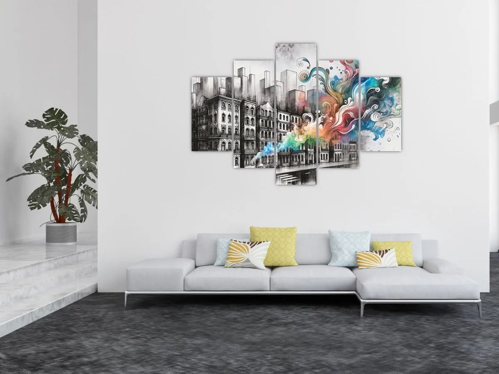 Obraz - Priemyselný život (150x105 cm)