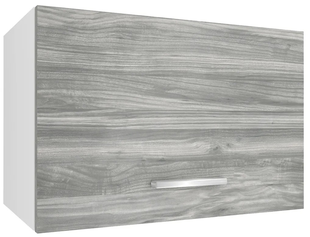 Kuchynská skrinka Belini nad digestor 60 cm šedý antracit Glamour Wood  TOR SGP60/2/WT/GW1/0/E