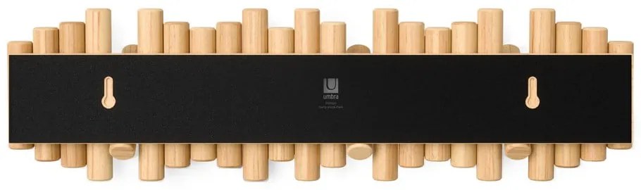 Nástenný vešiak z borovicového dreva v prírodnej farbe 61 cm Picket – Umbra