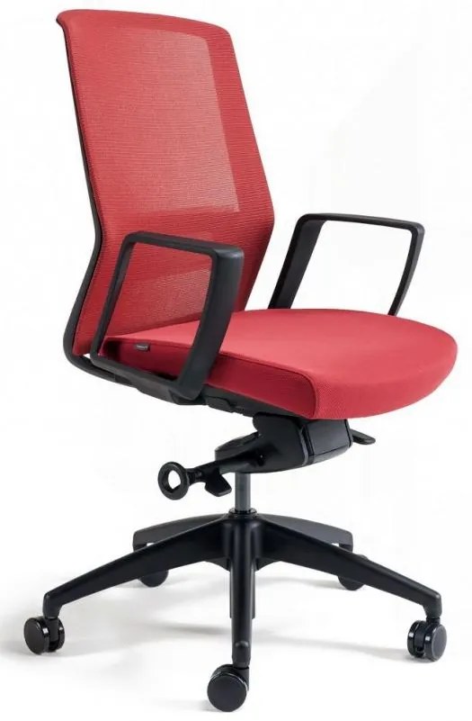 BESTUHL Kancelárska stolička J17 BLACK BP červená