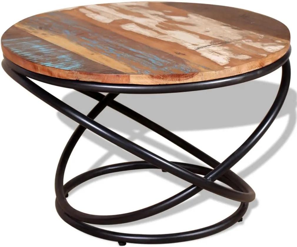 244015 Edco Konferenčný stolík z recyklovaného dreva, 60x60x40 cm