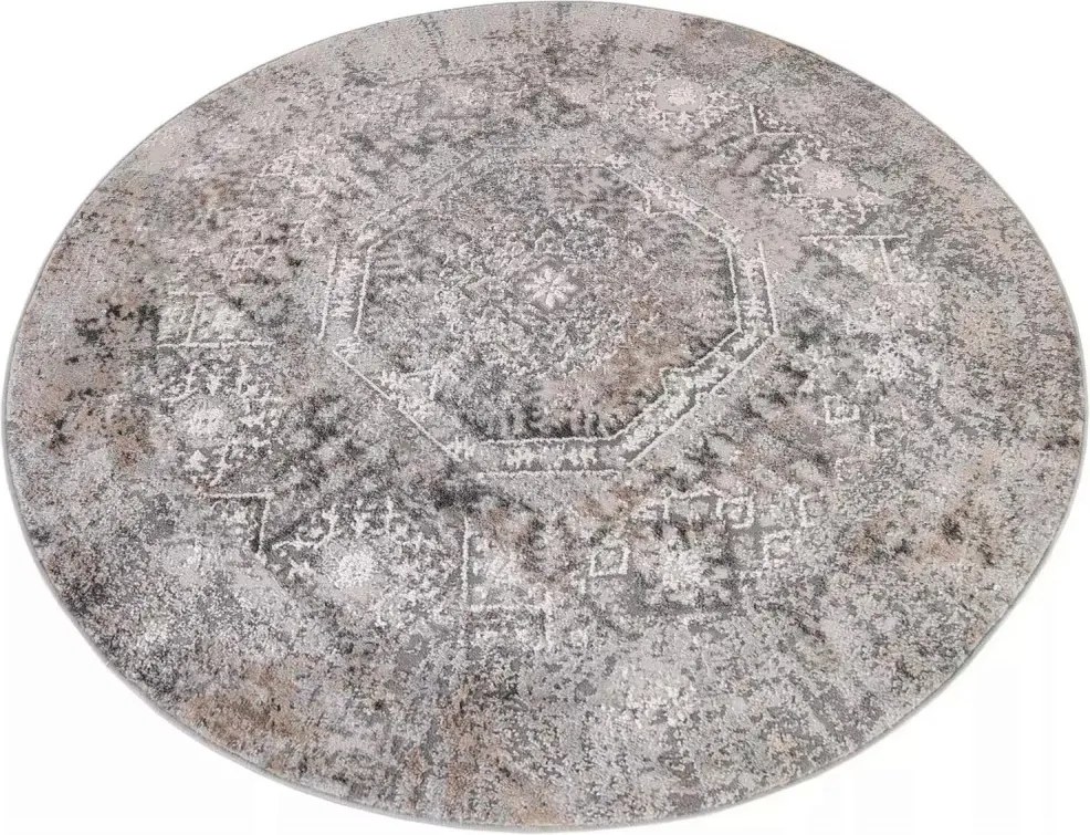 TA Koberec D150A L.GRAY VIZON VALLEY ROUND Rozmer: 240x240 cm