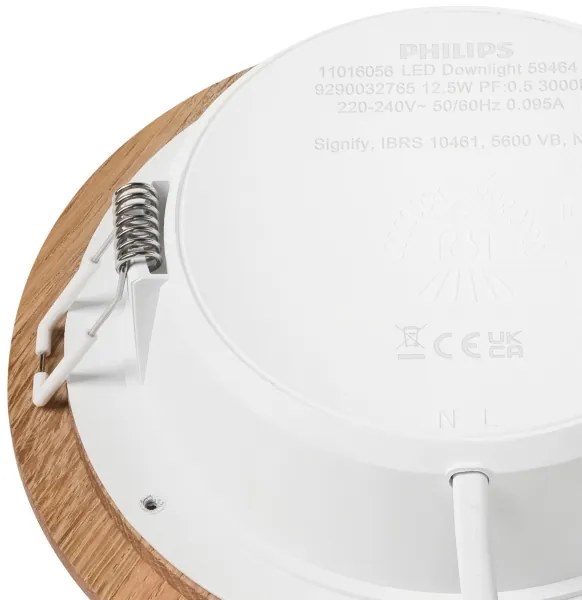 LED Podhľadové svietidlo WOODY SPOT LED/12,5W/230V 4000K dub ø 16 cm