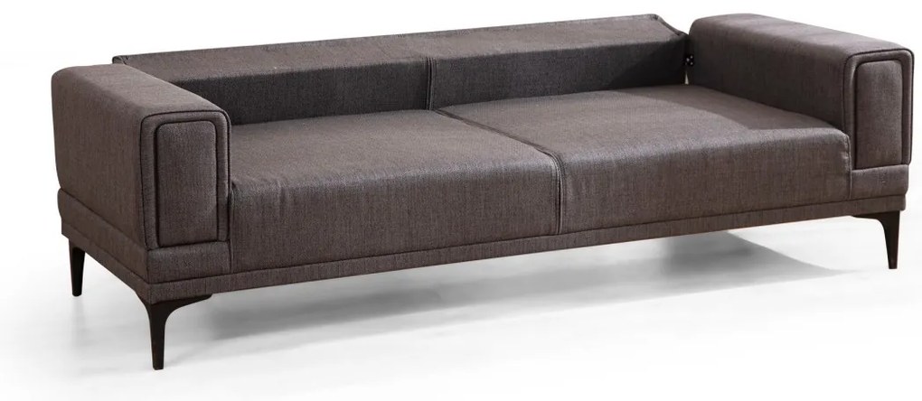 Třímístná rozkládací pohovka Horizon 230 cm tmavě šedá