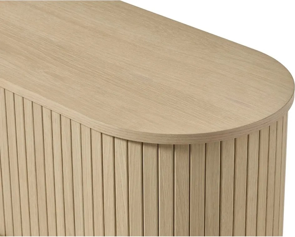 TV stolík v dekore duba v prírodnej farbe 180x56x40 cm Meta – Unique Furniture